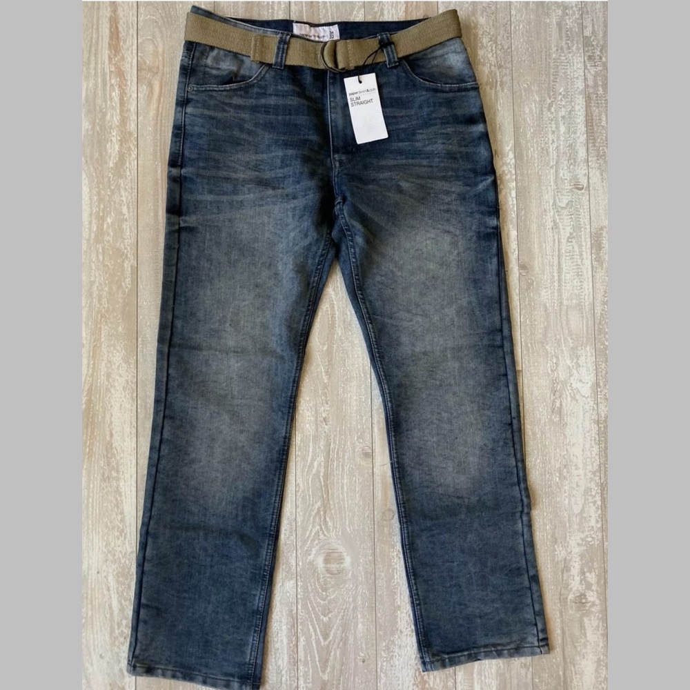 Paper Denim & Cloth Slim Straight Jeans 34x32